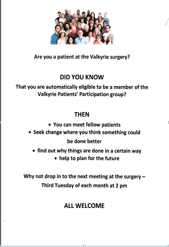 Valkyrie Patient Participation Group